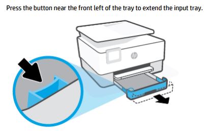 hp officejet pro 8020 paper tray