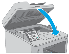 Lowering the scanner assembly.