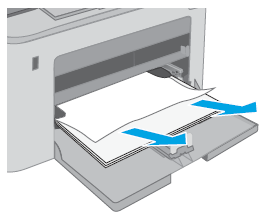 Removing jammed paper from the main input tray