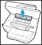 Checking the cartridge door for obstructions