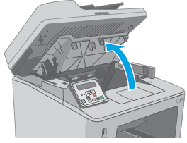 Opening the cartridge door