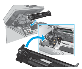 Inserting the toner cartridge