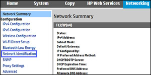 Selecting IPv4 Configuration under Network Summary