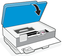 Closing the cartridge access door