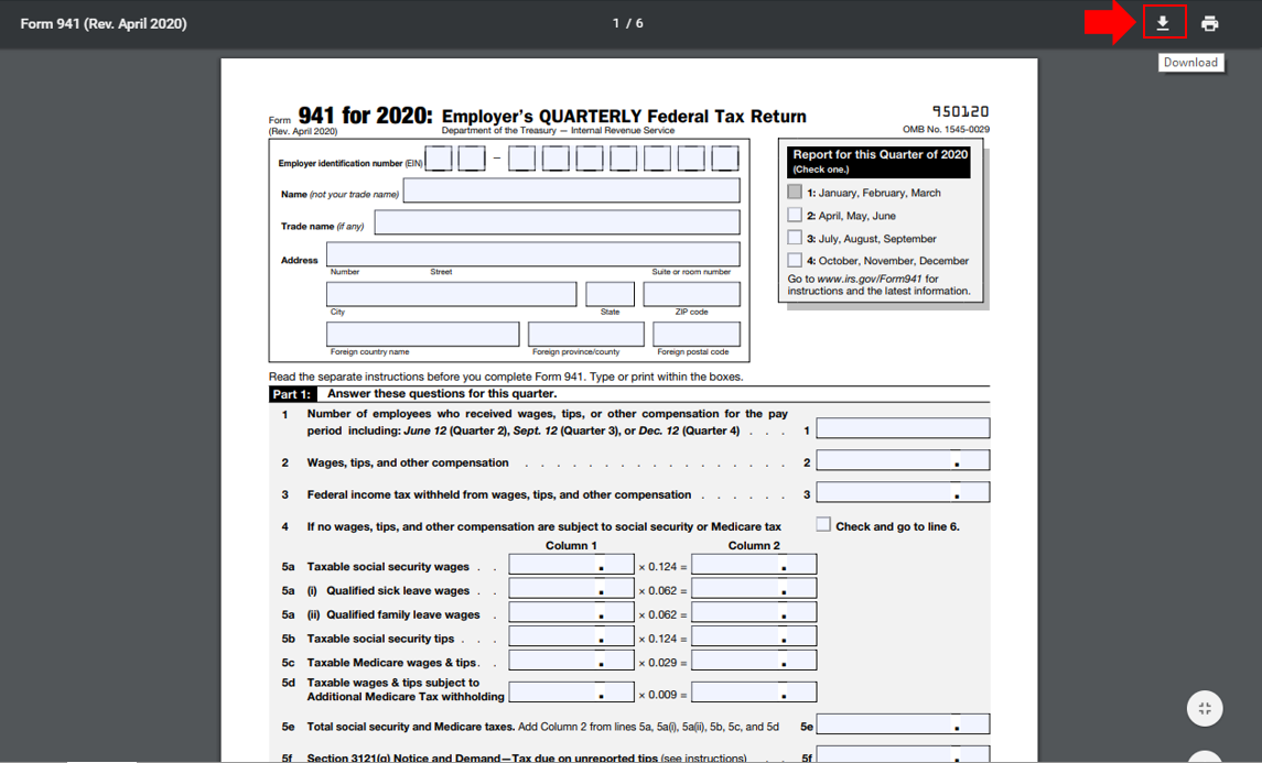 Re Trying To File 941 But Getting No Employees P Page 3