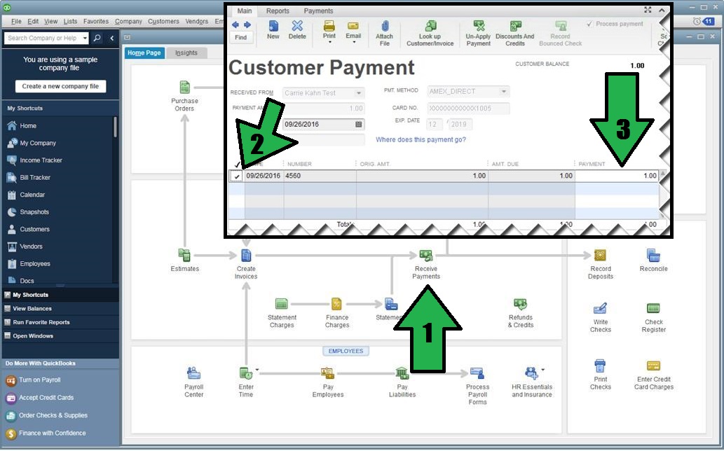 how to post partially paid invoice quickbooks community