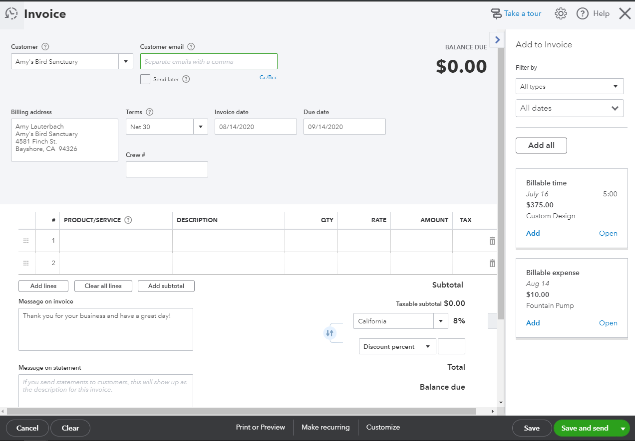 How to record returns made to Home Depot