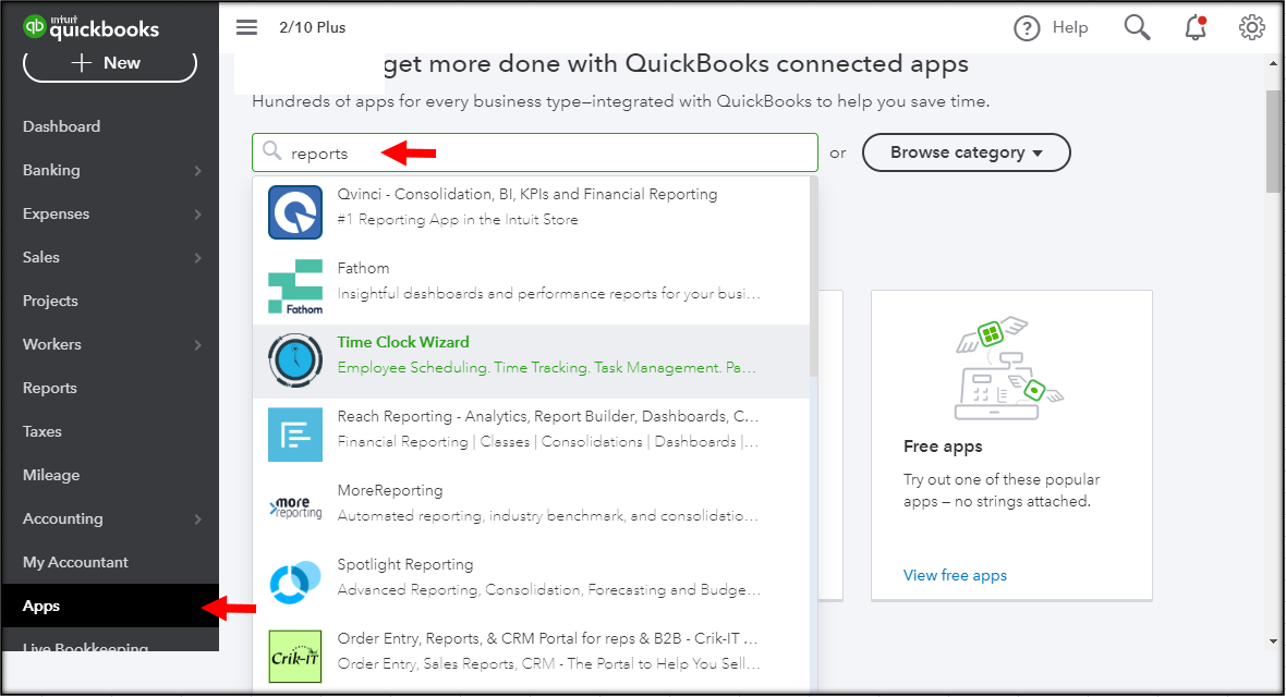 I have a great deal of transactions in but the reporting QBO