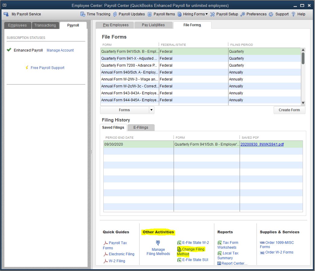 Submitting Form 941 