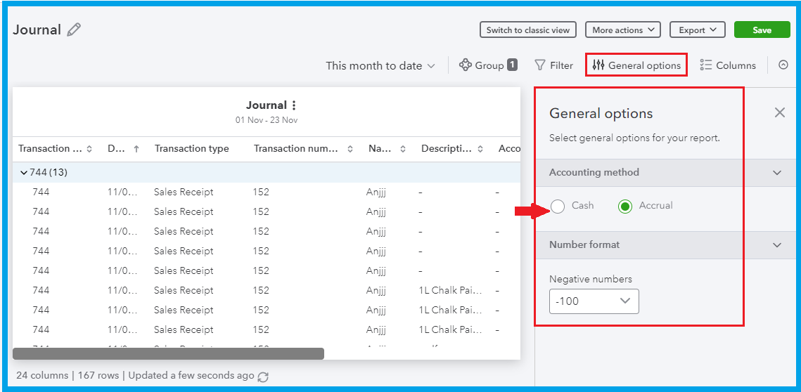 How do I view past journal entries to check them?