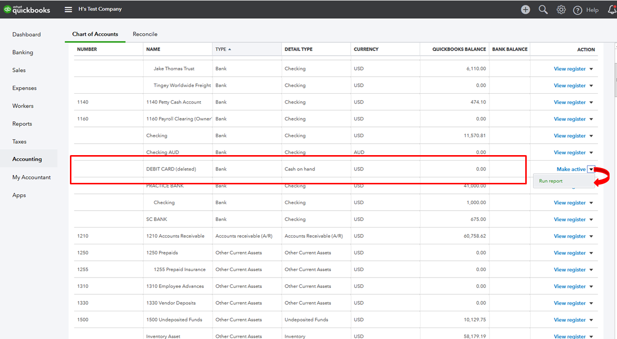 How To Clean Up Chart Of Accounts In Quickbooks