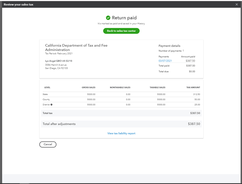 Solved How Do I Make One Payment From Multiple Sales Tax Periods And 