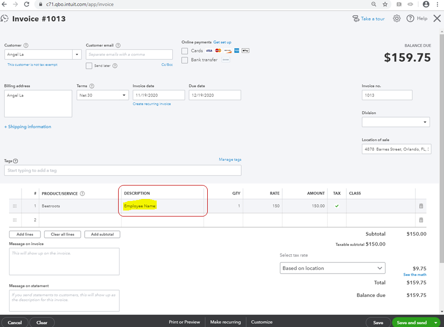 Solved: How can we add more column on invoice template for Quickbooks ...