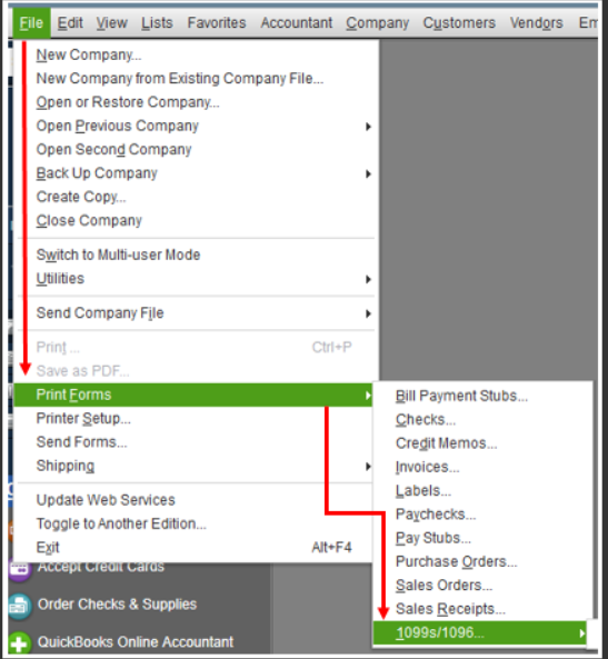 Print 3part 1099s in QuickBooks Desktop Page 2