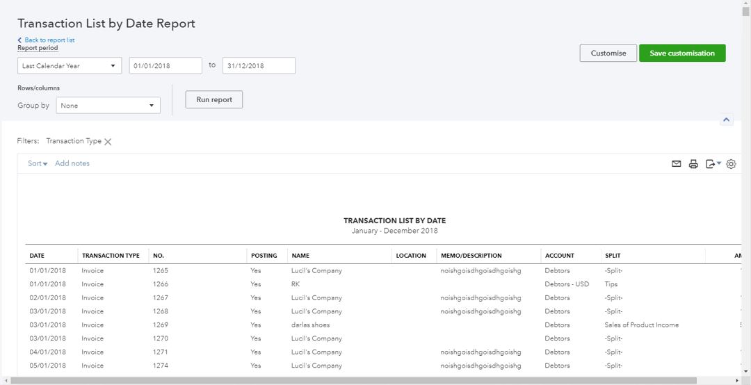 Solved Open Invoice Report QuickBooks Munity