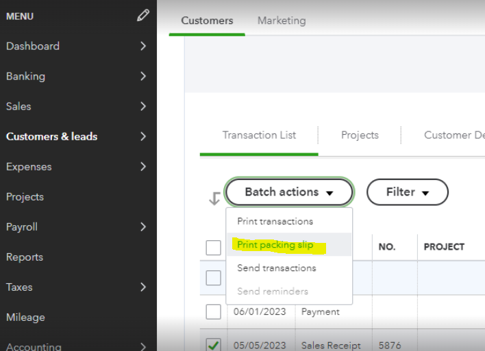 Is There A Way To Produce A Packing Slip On Quickbooks For Shipments Of 