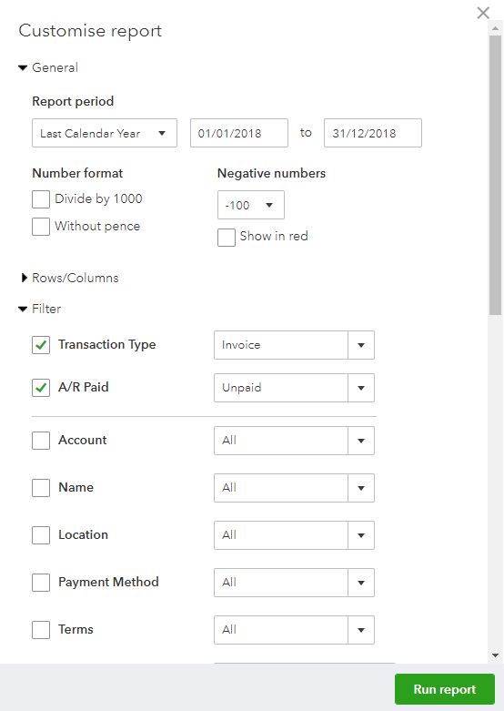 Solved Open Invoice Report QuickBooks Munity