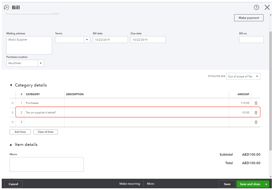 Solved How to record and pay withholding tax on supplier's behalf?