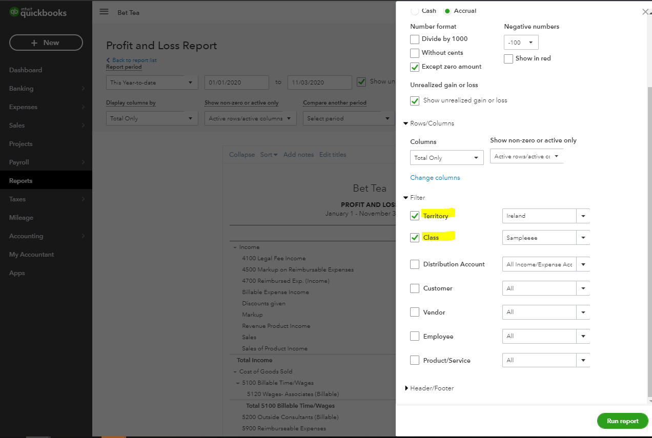 quickbooks chart of accounts template