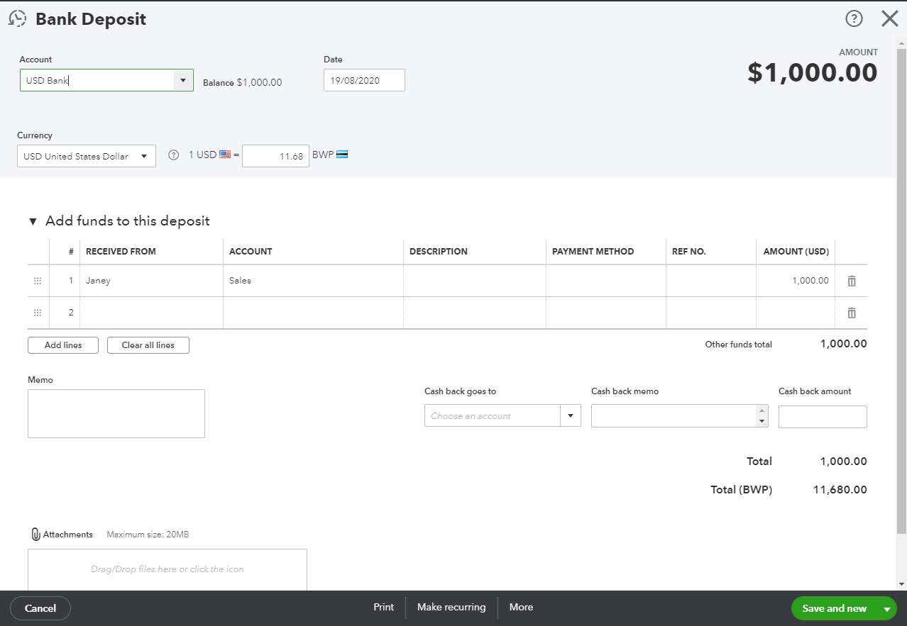 How Do I Record Forex Transactions Between Accounts Which Are Not In My