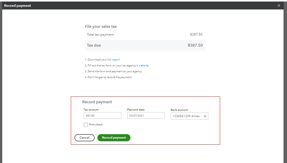 Solved How Do I Make One Payment From Multiple Sales Tax Periods And 