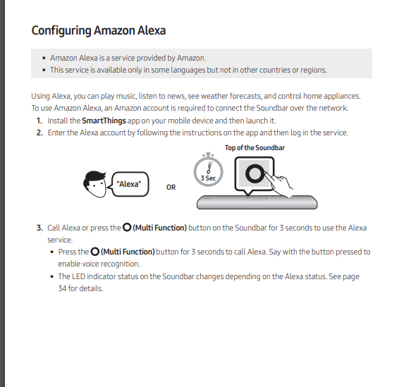 samsung soundbar connect to alexa