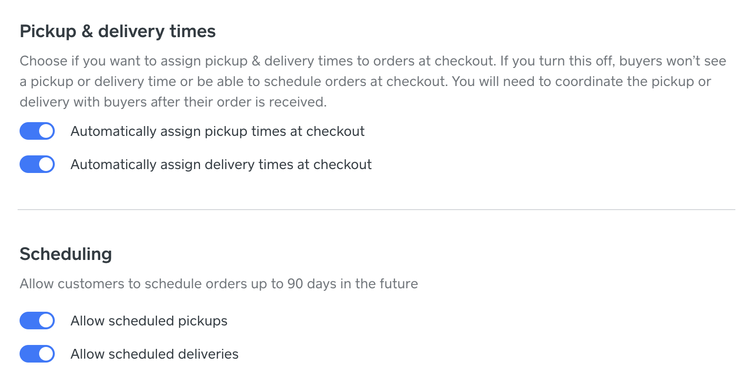 Day: How to Schedule  Deliveries