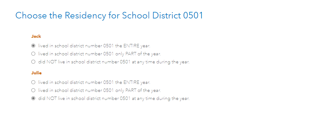 District residency