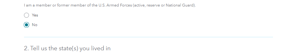 Armed services input