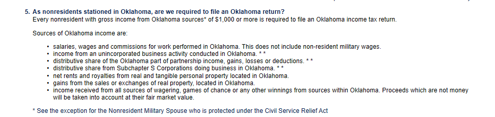 OK nonresident income