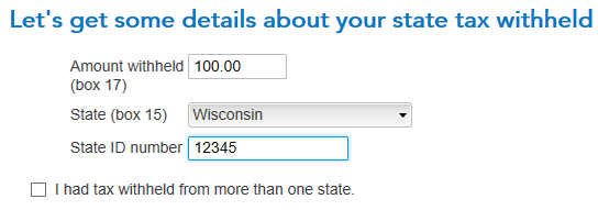 Interest from resident state of Illinois is being allocated to Wisconsin