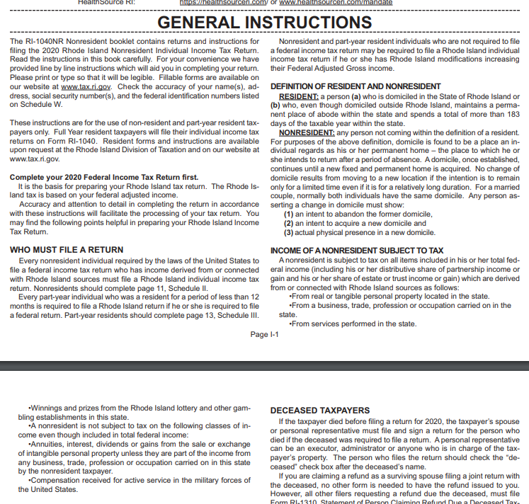 RI residency terms