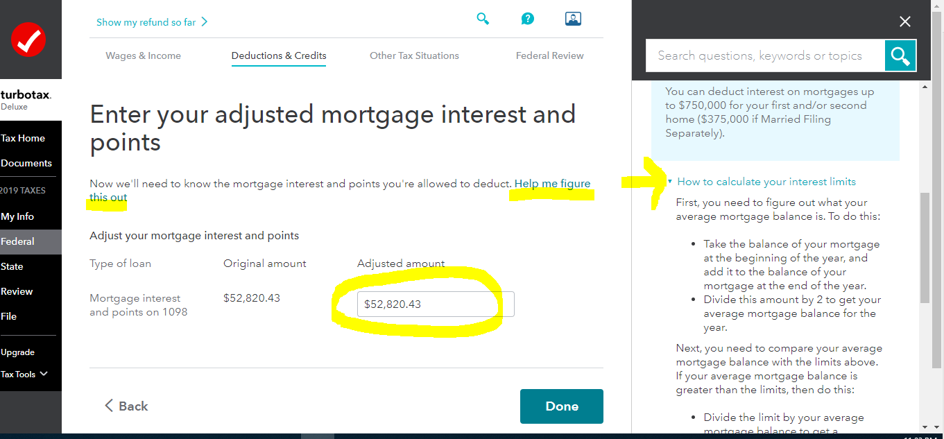 Deductible Home Mortgage Interest Worksheet - Page 4
