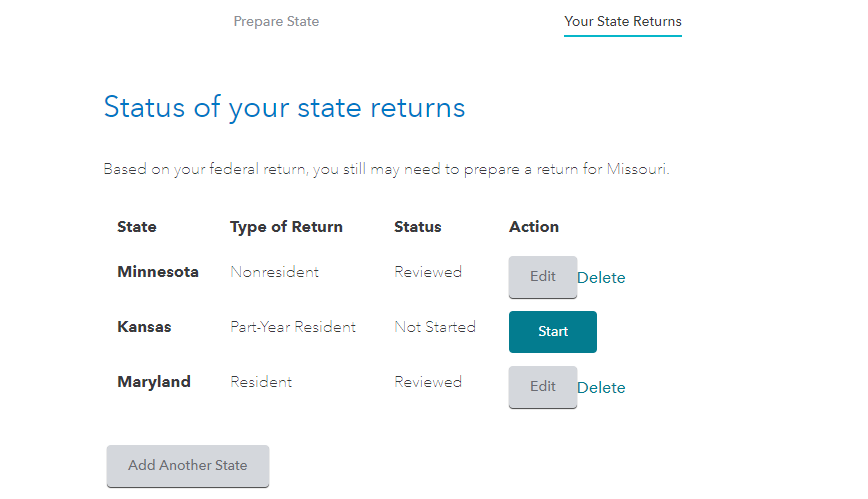 State return