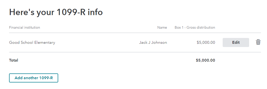 1099-R input example