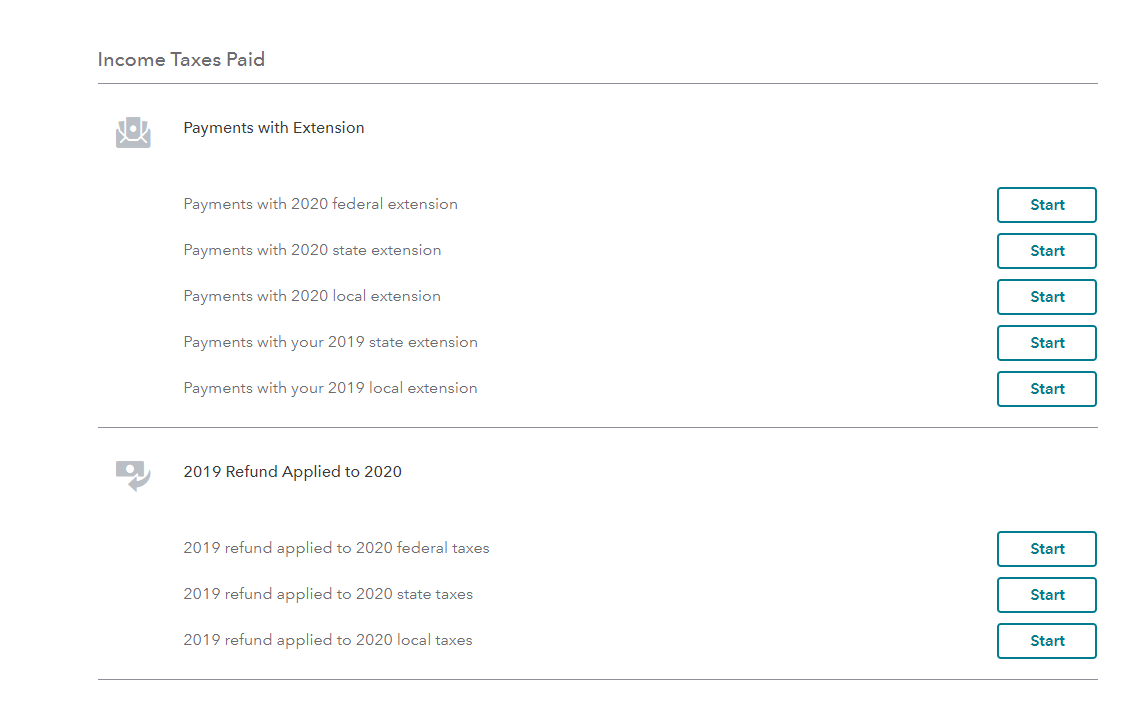 Payments applied