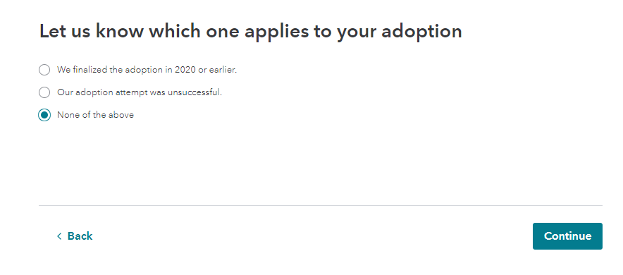 Adoption status