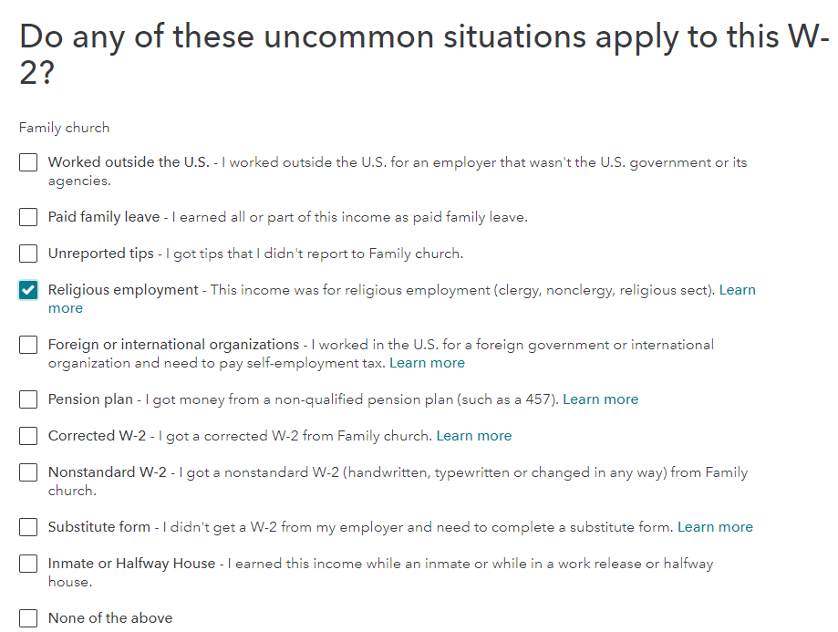 W-2 question