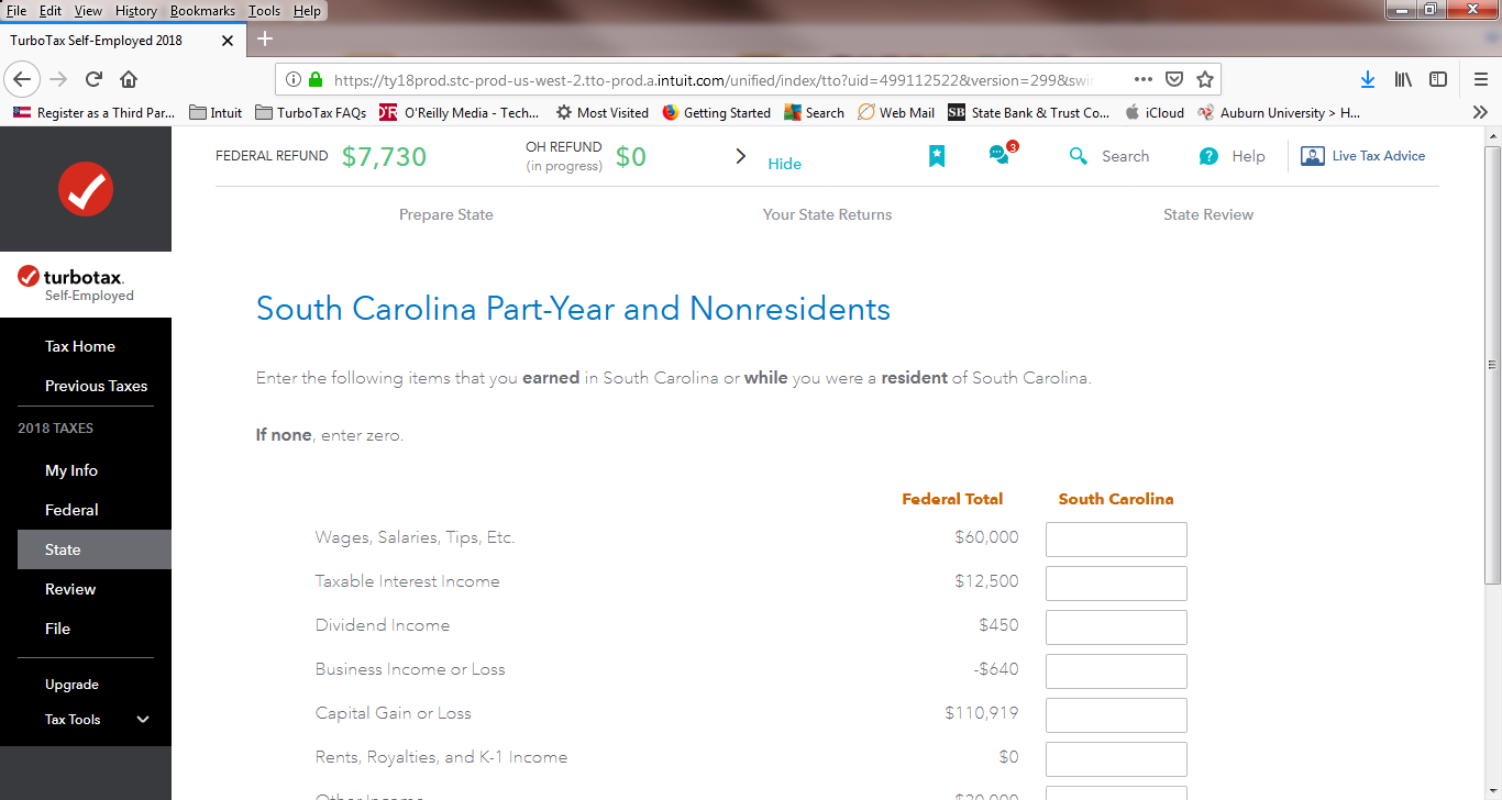 State Income Allocation