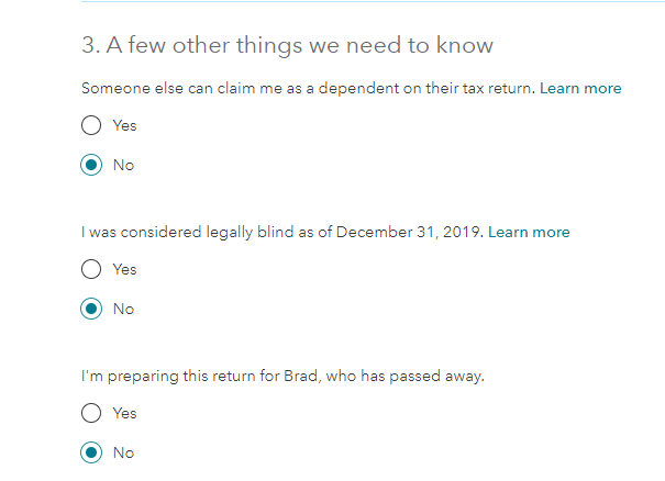 Change dependent answer