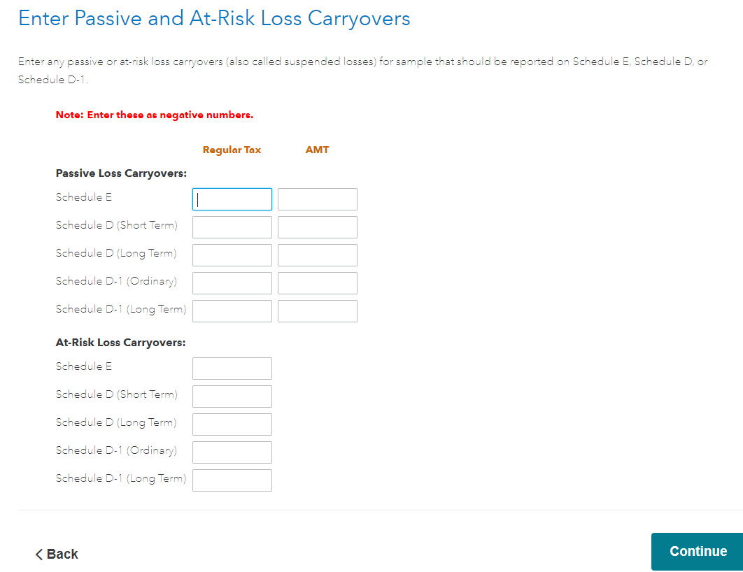 CA PAL input section