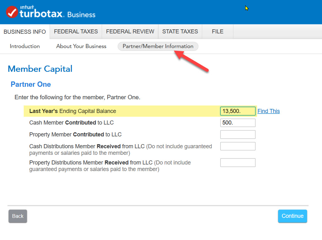 Member Capital Account