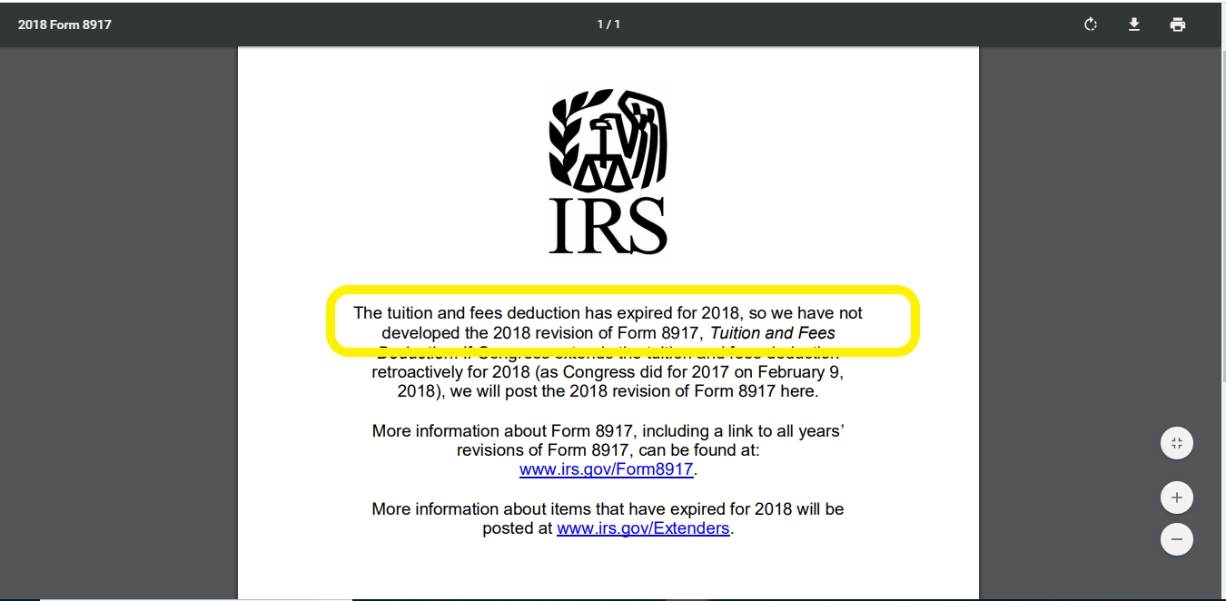 2018 Form 8917