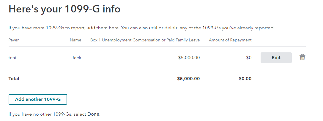 Unemployment income