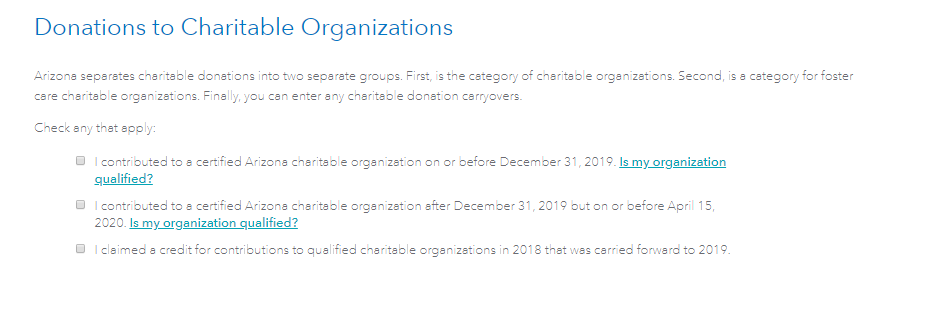 Donations broken out