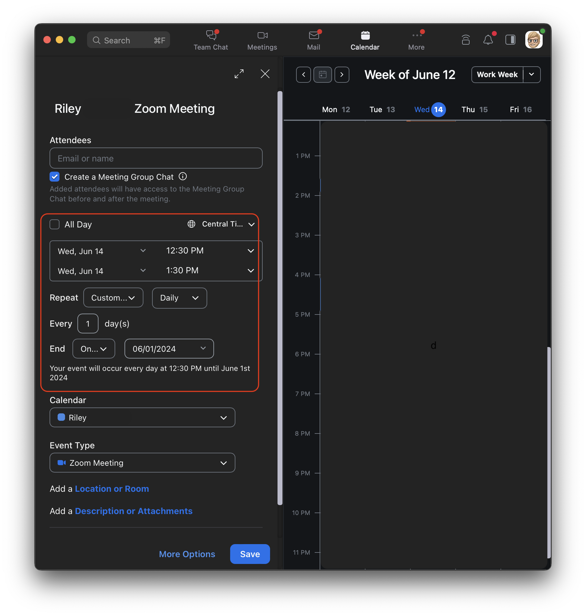 Illustration of deleting recurring calendar events on iPhone in 2023